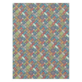 Nappe Mandalas carré rectangles de couleurs muettes moti (Devant)