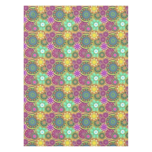 Nappe Mandalas colorées (Devant)