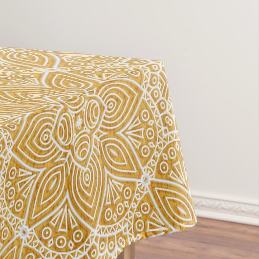 Nappe Mandalas d'or de divers modèles de Cercle géométri (In Situ)