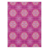 Nappe Mandalas en motifs de répétition rose mélangés (Devant)