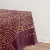 Nappe Mandalas en motifs mixtes Maroon (In Situ)