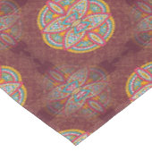 Nappe Mandalas en motifs mixtes Maroon (Angle)