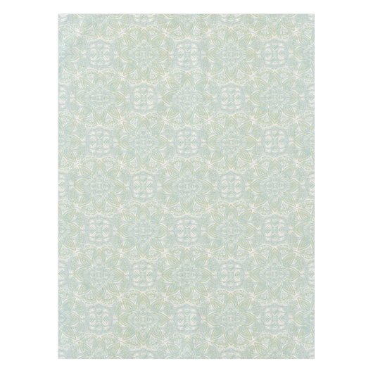 Nappe Mandalas vert clair, jaune et blanc (Devant)