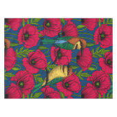 Nappe Mangeurs d'abeilles et pavots (Devant (Horizontal))