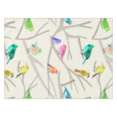 Nappe Mantel  Algodón, 52" x 70" Pájaros  (Devant (Horizontal))