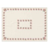 Nappe Mantel  Beige Flores para Celebrar (Devant (Horizontal))