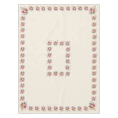 Nappe Mantel  Beige Flores para Celebrar (Devant)
