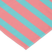 Nappe Mantel para Mesa Coral con líneas Turquesa (Angle)