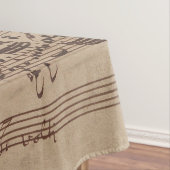 Nappe Manuscrit Bach Musique Feuille Antique (In Situ)