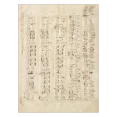 Nappe Manuscrit de la Chopin de musique de la feuille d' (Devant)