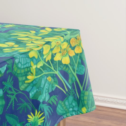 Nappe Marais Marigold Fleur sauvage Fleurs Jaunes Motif (In Situ)
