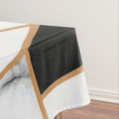 Nappe Marbre blanc géométrique en or (In Situ)