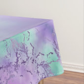 Nappe Marbre chic | Lavande violet et vert menthe (In Situ)