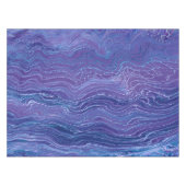 Nappe Marbre de dentelle bleu lavande Acrylique Abstract (Devant (Horizontal))