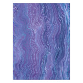Nappe Marbre de dentelle bleu lavande Acrylique Abstract (Devant)
