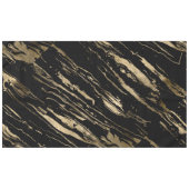 Nappe Marbre d'or noir Abstrait moderne (Devant (Horizontal))