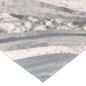 Nappe Marbre et cristal liquides gris - perle et argent (Angle)