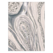 Nappe Marbre et cristal liquides gris - perle et argent (Devant)