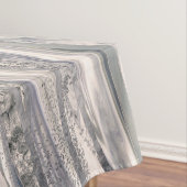 Nappe Marbre et cristal liquides gris - perle et argent (In Situ)