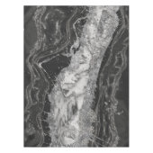 Nappe Marbre gris et blanc et abstrait argenté (Devant)