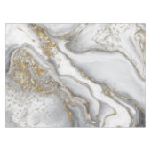 Nappe Marbre liquide gris - perle et or (Devant (Horizontal))