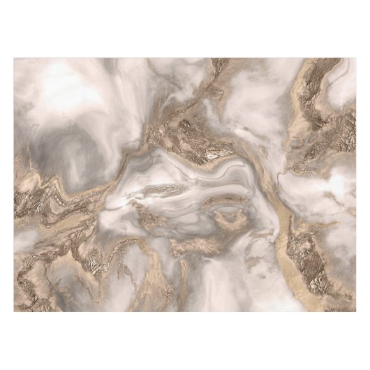 Nappe Marbre liquide - perle et or (Devant (Horizontal))