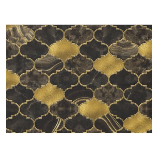 Nappe Marbre noir et or marocain (Devant (Horizontal))