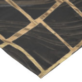 Nappe Marbre noir liquide Faux Crocodile et or (Angle)