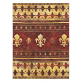 Nappe Marbre rouge et or Fleur de lis (Devant)