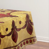 Nappe Marbre rouge et or Fleur de lis (In Situ)