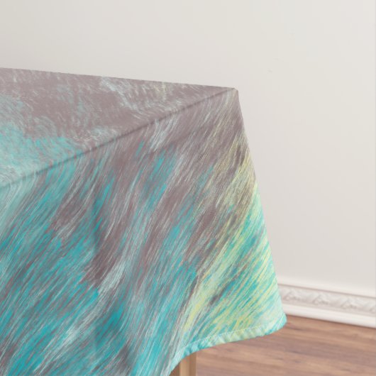 Nappe Marbre turquoise, vert et mauve Abstrait (In Situ)