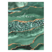 Nappe Marbre Vert Parties scintillant Or Nom personnalis (Devant)