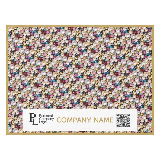 Nappe Marché de bijoux Stall Artisanat Promo Perles (Devant (Horizontal))