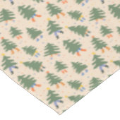 Nappe Marche Whimsical Motif des arbres de Noël (Angle)