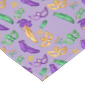 Nappe Mardi Gras coloré à motifs (Angle)
