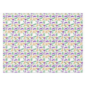 Nappe Mardi Gras coloré à motifs (Devant (Horizontal))