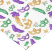 Nappe Mardi Gras coloré à motifs (Angle)