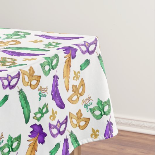 Nappe Mardi Gras coloré à motifs (In Situ)
