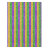 Nappe Mardi Gras Couleurs Parties scintillant Stripe Bli (Devant)