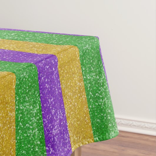 Nappe Mardi Gras Couleurs Parties scintillant Stripe Bli (In Situ)