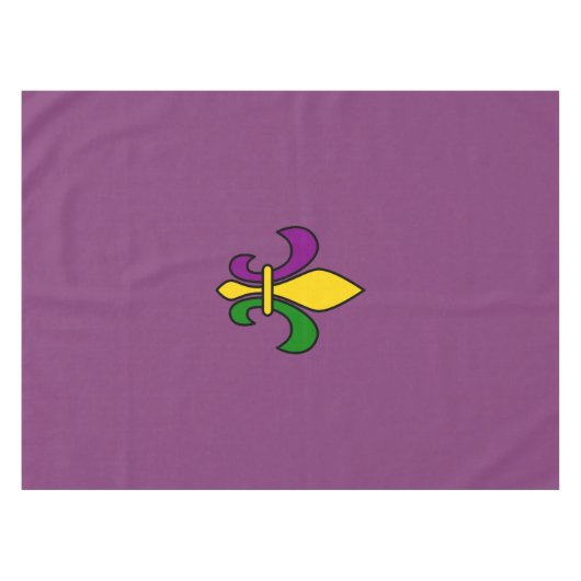 Nappe Mardi gras fleur-de-lys (Devant (Horizontal))