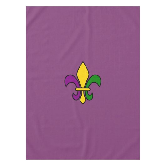 Nappe Mardi gras fleur-de-lys (Devant)