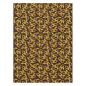 Nappe Mardi Gras Golden Mask Plumes vertes (Devant)