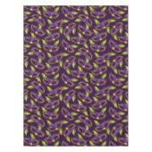 Nappe Mardi Gras Golden Purple Masque Vert Plumes (Devant)