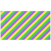 Nappe Mardi Gras New Orleans Carnival Stripes Colorées (Devant (Horizontal))