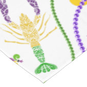Nappe Mardi Gras Perles Crawfish & Fleur De Lis (Angle)