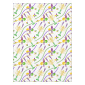 Nappe Mardi Gras Perles Crawfish & Fleur De Lis (Devant)