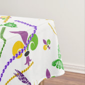 Nappe Mardi Gras Perles Crawfish & Fleur De Lis (In Situ)