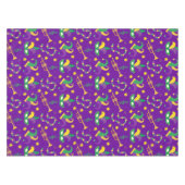 Nappe Mardi Gras perles Masque étoile vert doré violet (Devant (Horizontal))