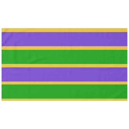Nappe Mardi Gras Stripes (Devant (Horizontal))
